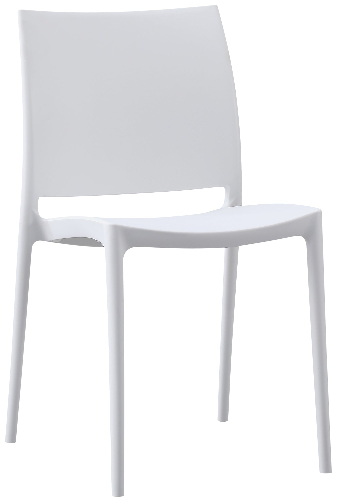 Tuinstoel - Buitenstoel - UV-bestendig Kunststof, Weerbestendige Comfortstoel Kleur wit