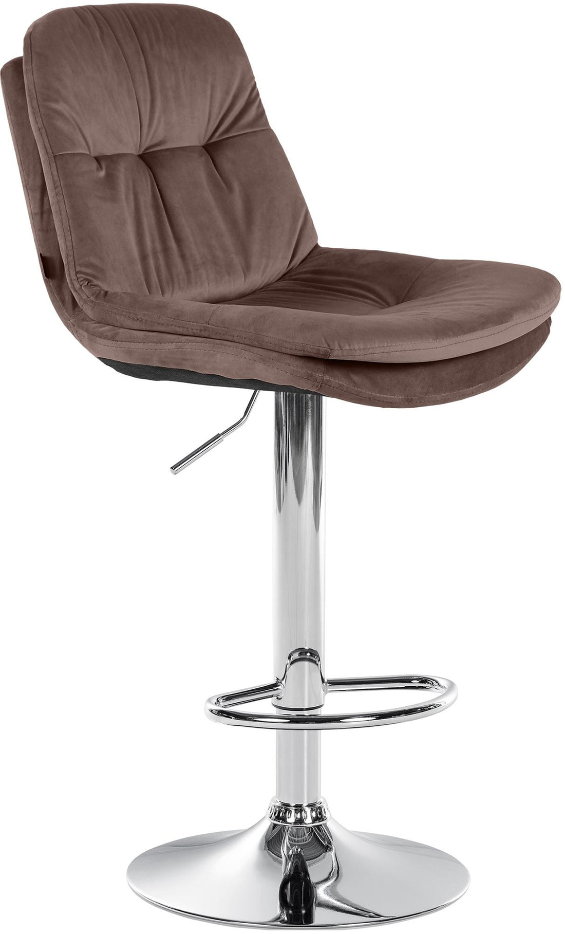 Barkruk van Fluweel - Velvet Stoel - Optimale Bewegingsvrijheid, Stijlvol Design Kleur bruin