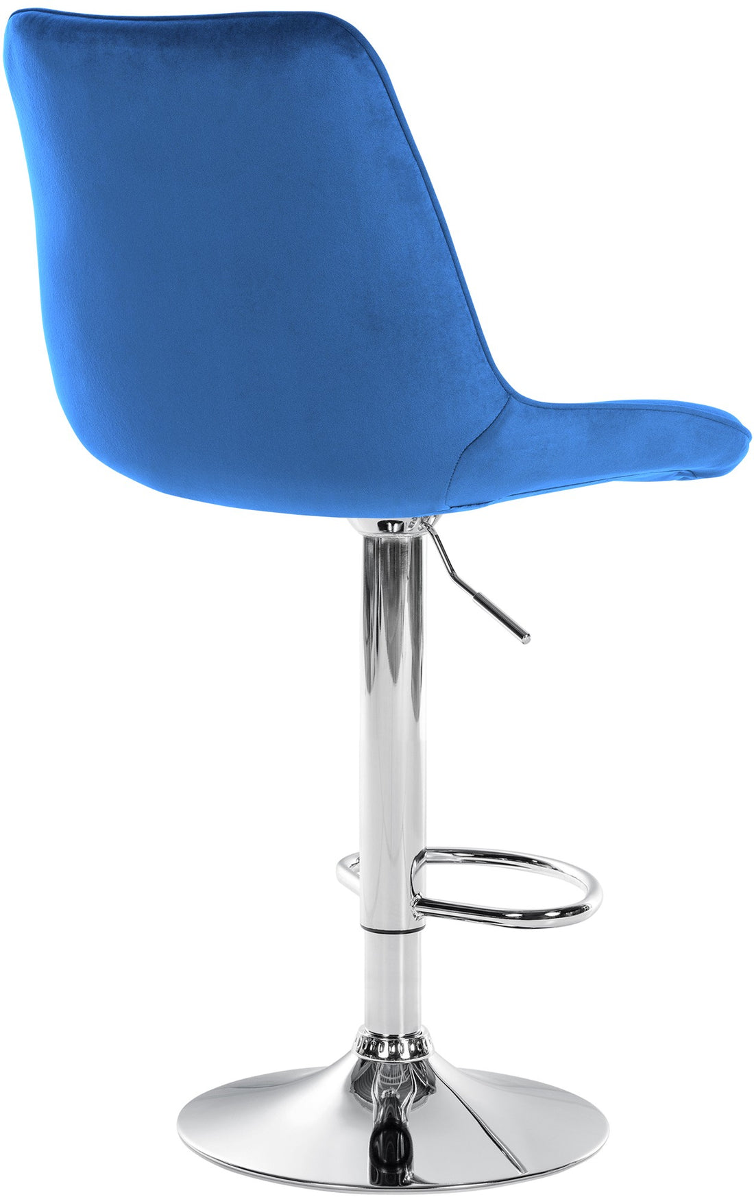 Set van 2 Velvet Barkrukken - Fluwelen Hoge Stoelen - Modern Design en Comfort Kleur blauw