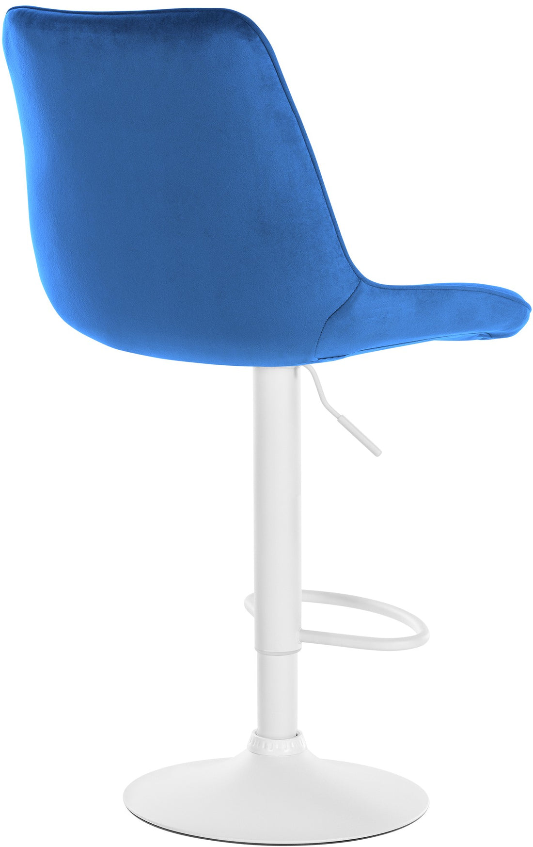 2-delige set Fluwelen Barkrukken - Stoelen - Optimale Zitcomfort Kleur blauw
