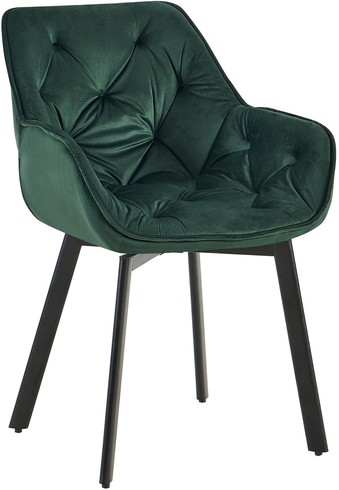 Eetkamerstoel - Fluwelen Fauteuil, 180° Draaibaar Design, Luxe Comfort Kleur crème