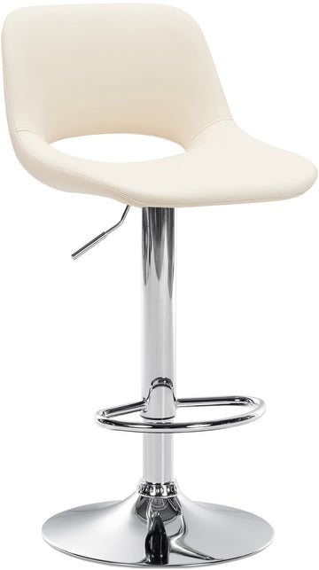Verstelbare Barkruk - Kruk - Comfortabel Design, Ingebouwde Voetsteun Kleur crème