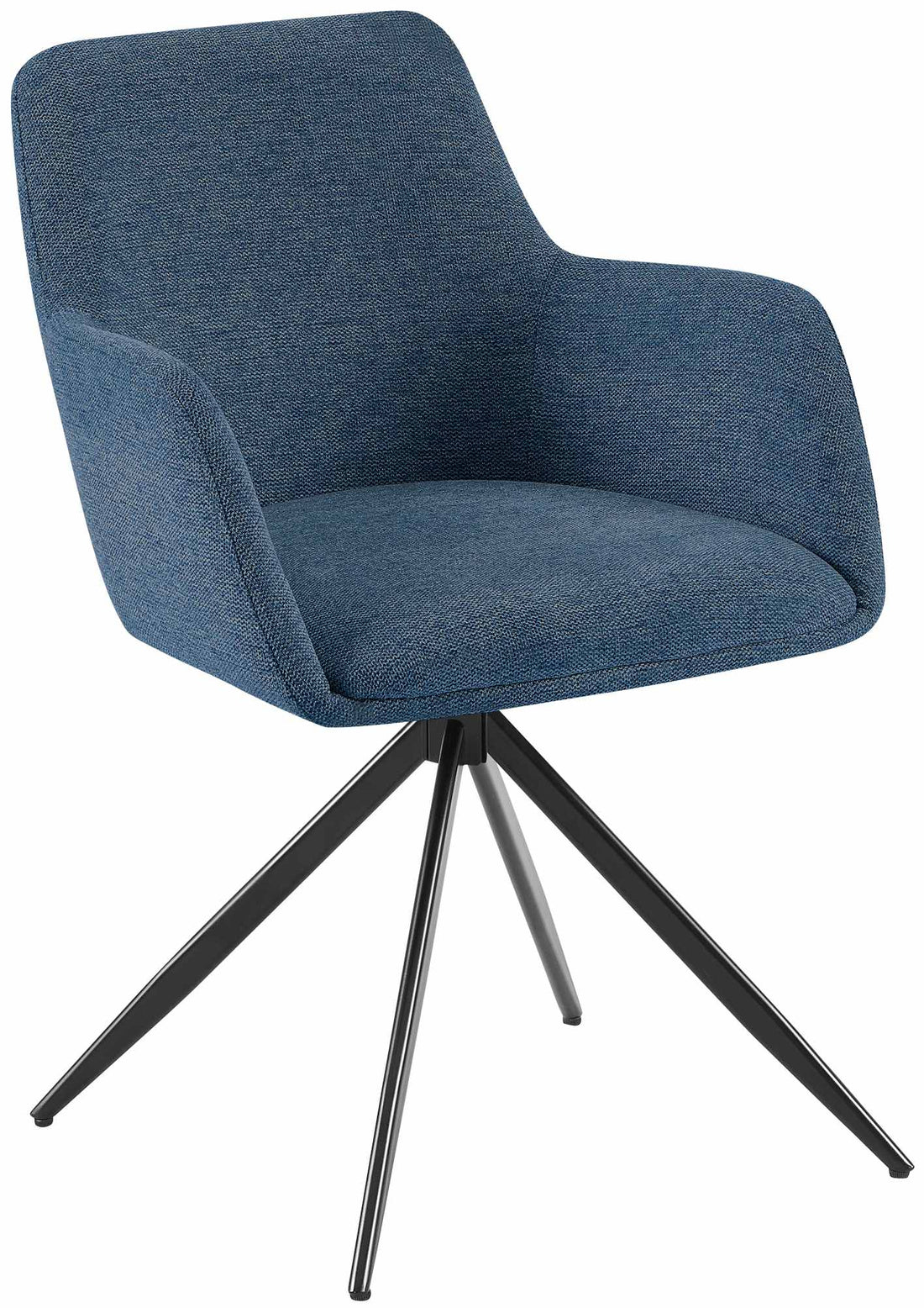Eetkamerstoel Stoffen Bekleding - Fauteuilachtige Stoel, Extra Bewegingsvrijheid - Swivel 180º Kleur crème