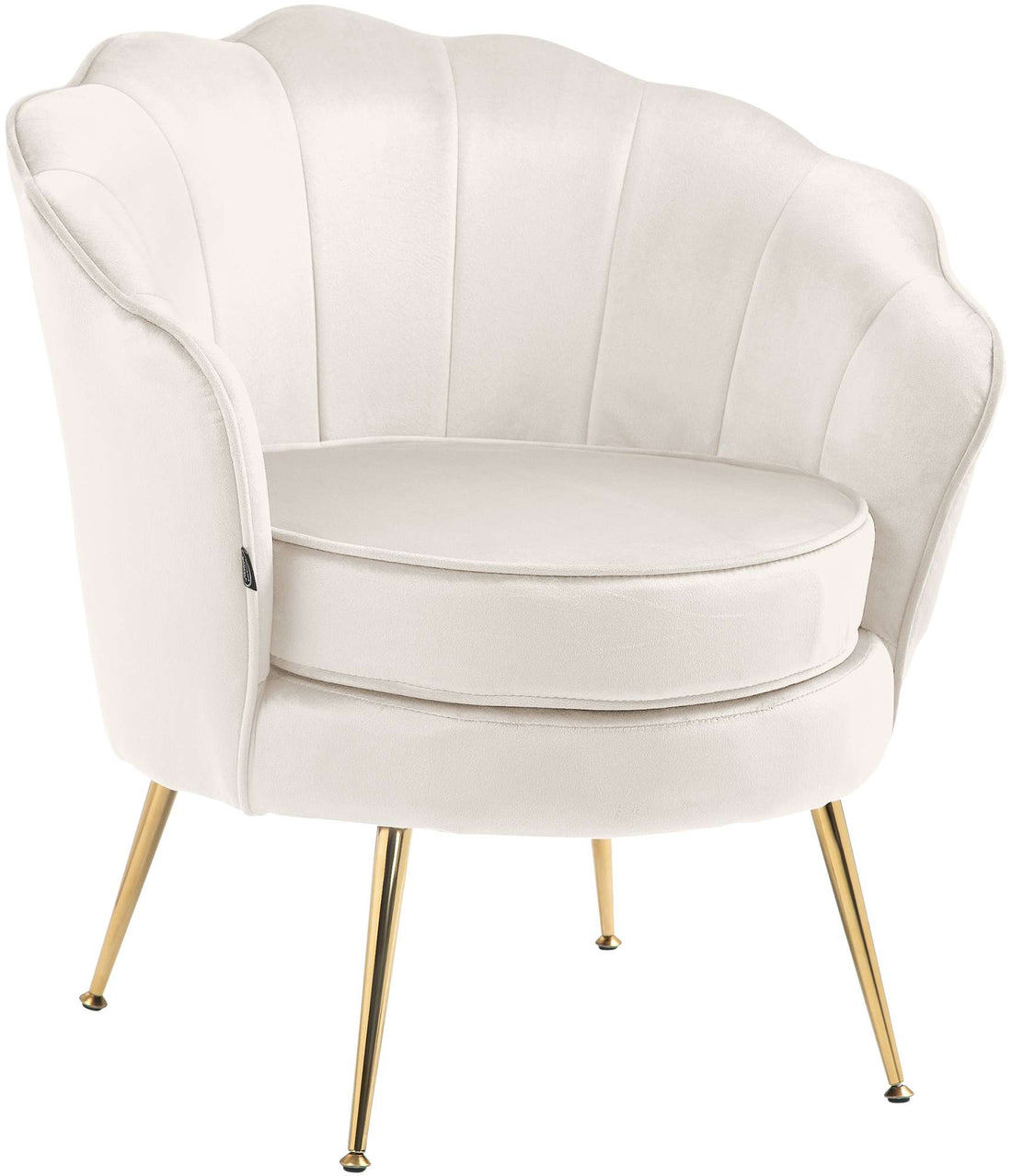 Fauteuil met Fluwelen Bekleding - Stoel - Hoog Zitcomfort & Nostalgisch Design Kleur blauw
