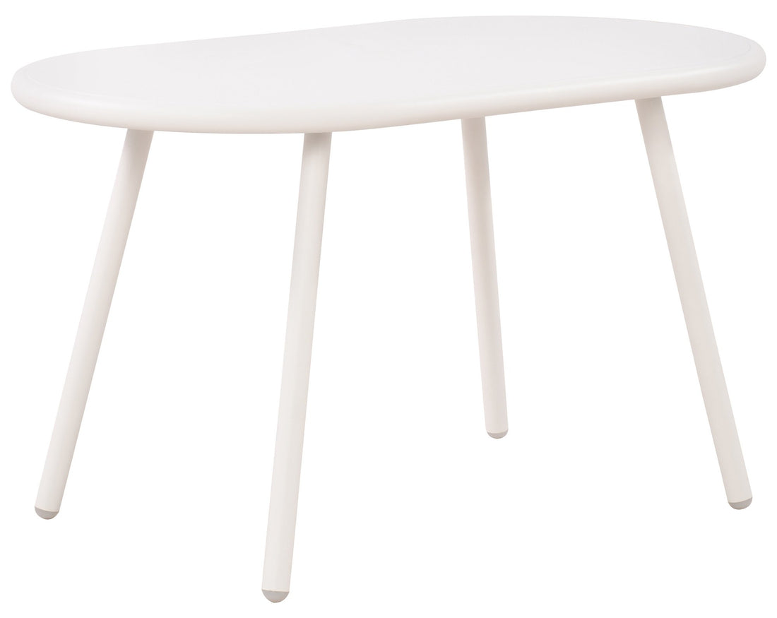 Moderne Loungetafel - Buitentafel - Roestvrije Metalen Poten, Weerbestendig - Recycled Kunststof Kleur zwart