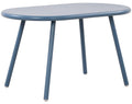 Moderne Loungetafel - Buitentafel - Roestvrije Metalen Poten, Weerbestendig - Recycled Kunststof Kleur blauw