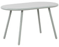 Moderne Loungetafel - Buitentafel - Roestvrije Metalen Poten, Weerbestendig - Recycled Kunststof Kleur turkoois