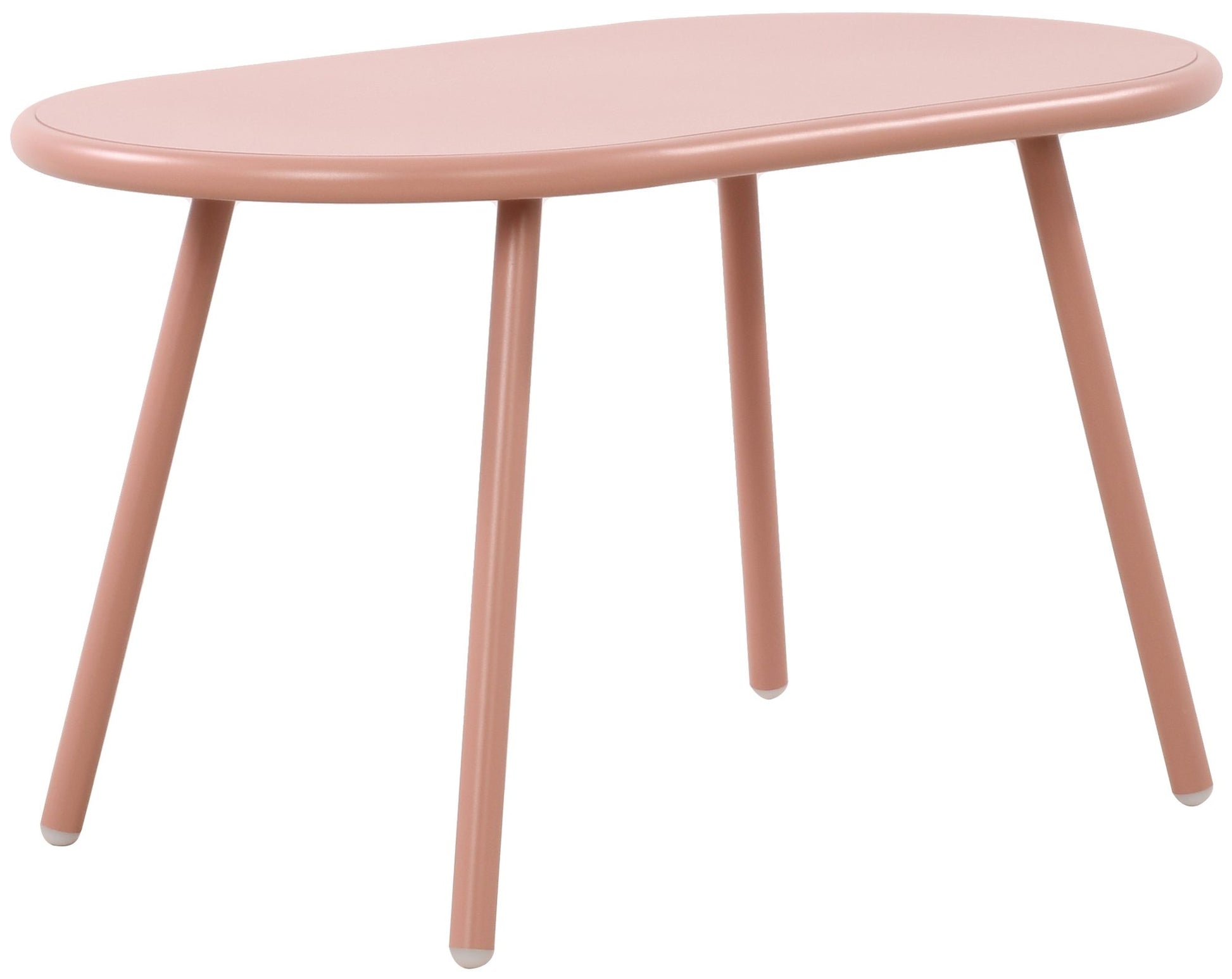 Moderne Loungetafel - Buitentafel - Roestvrije Metalen Poten, Weerbestendig - Recycled Kunststof Kleur roze