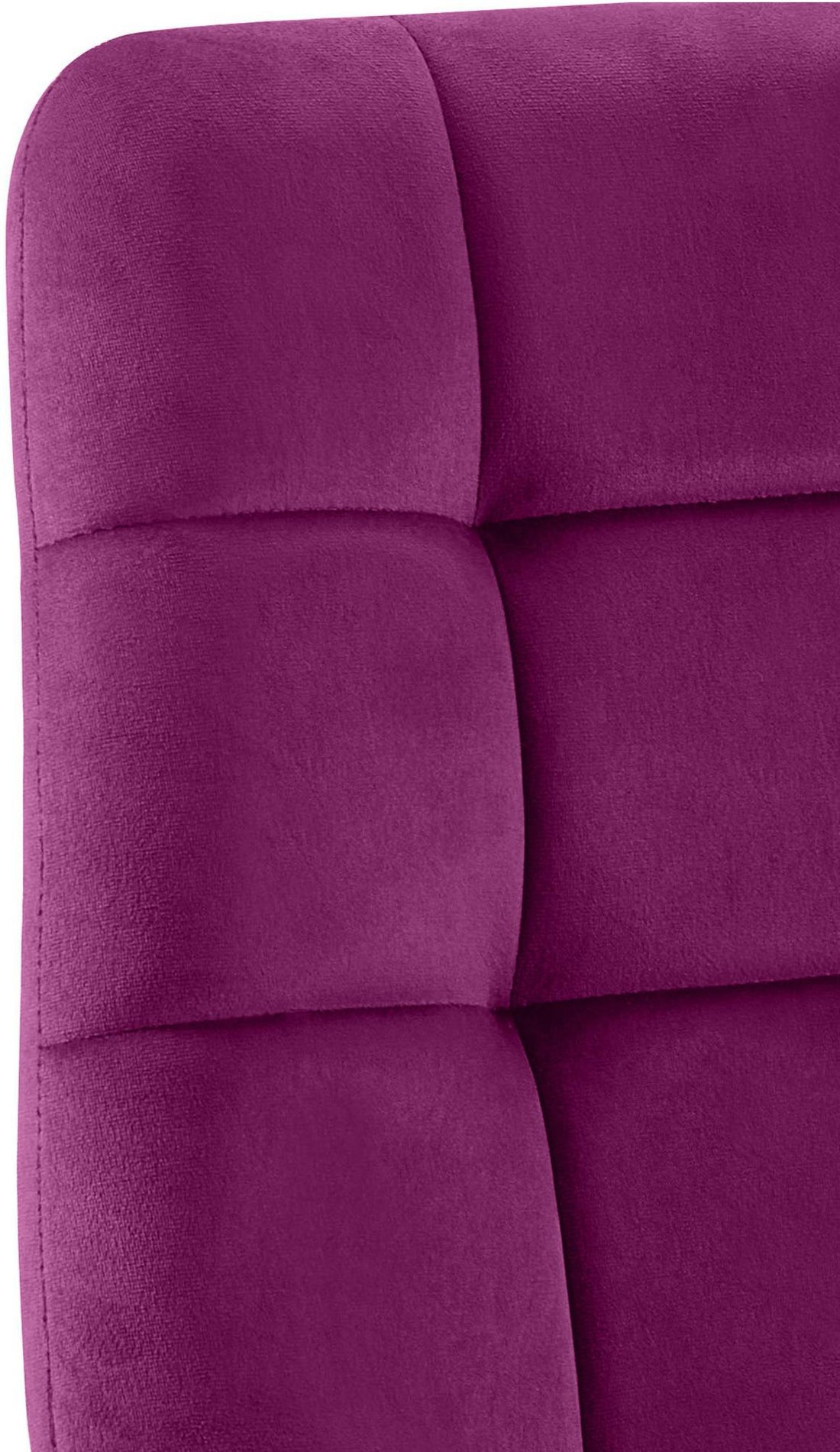 Set van 4 Eetkamerstoelen - Keukenstoelen - Comfortabele Fluwelen Bekleding Kleur paars