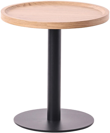Ronde Bijzettafel - Sofatafel - Modern Ontwerp, Stabiliteit & Duurzaamheid Kleur natuur