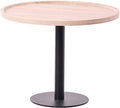 Ronde Bijzettafel - Multifunctioneel - Vloerbeschermers, Modern Design en Onderhoudsvriendelijk Kleur eiken