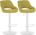 Set van 2 Draaibare Barkrukken - Krukjes - 360° Draaifunctie, Comfortabele Zitting Kleur groen