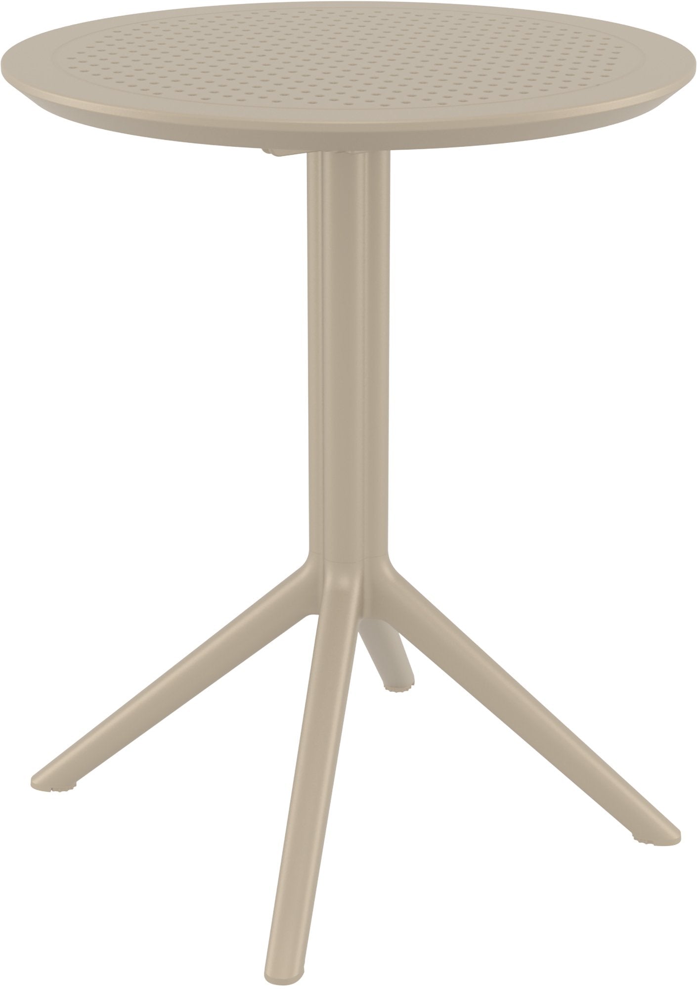 Ronde Klaptafel Taupe - Opvouwbare Tafel - UV-bestendig & Weerbestendig Kleur taupe
