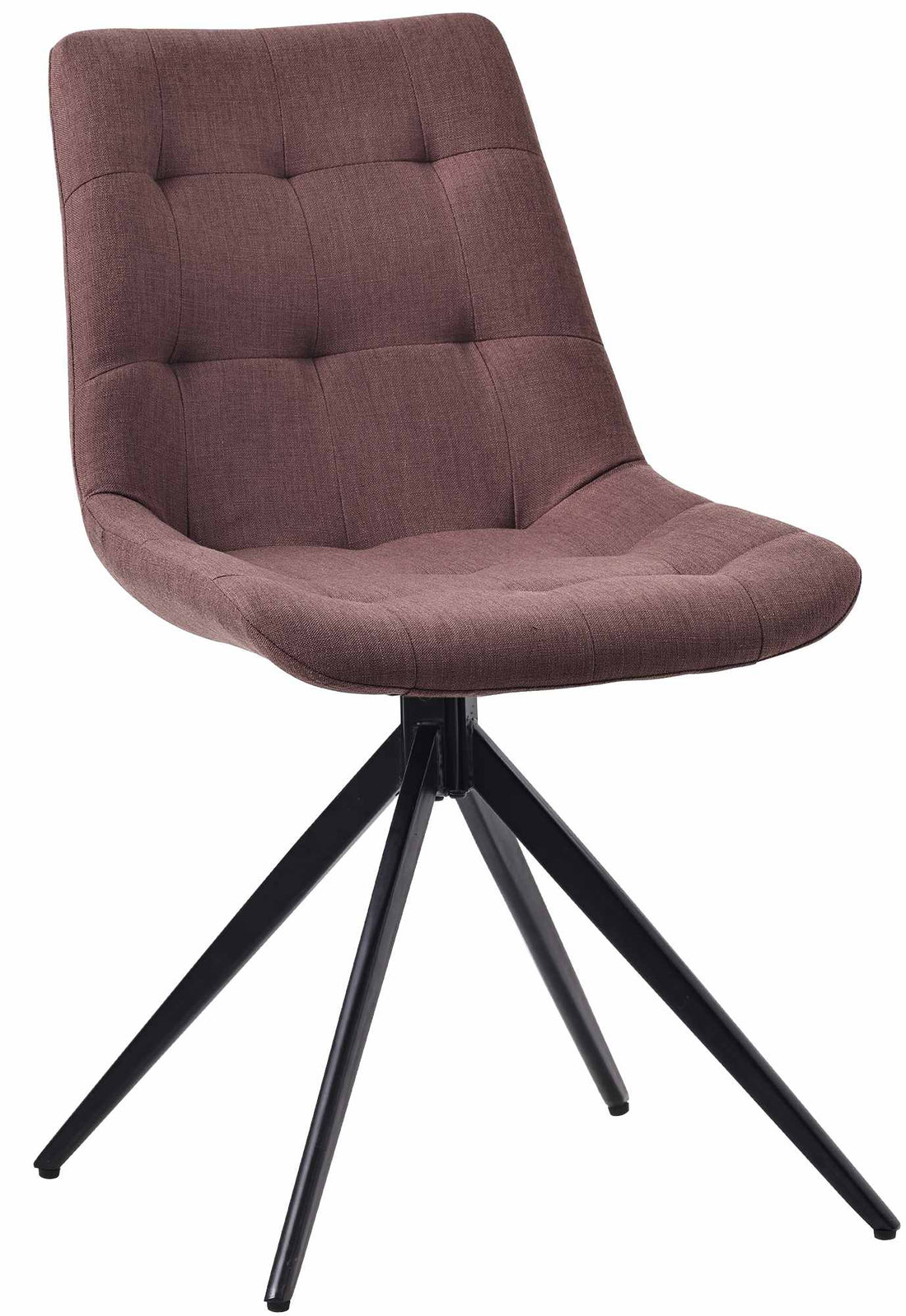 Eetkamerstoel - Design Stoel - 180 Graden Draaifunctie voor Extra Comfort Kleur donkergrijs Materiaal Stof