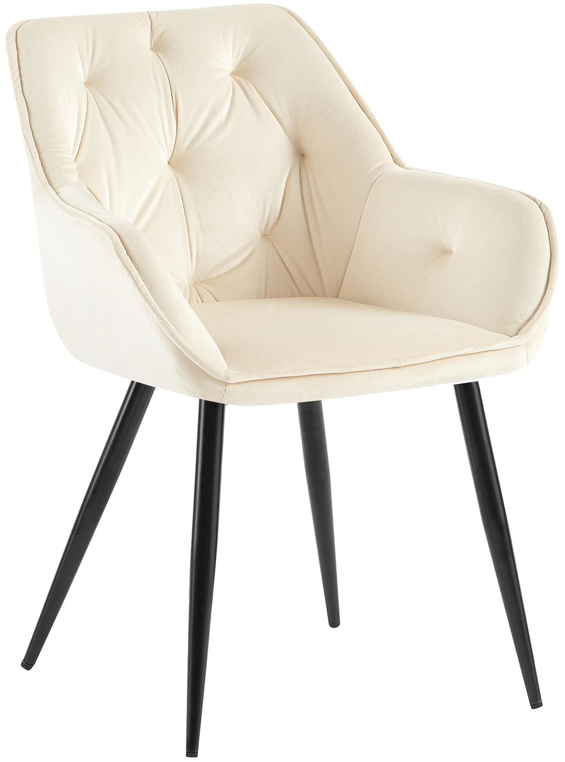 Eetkamerstoel - Dining Chair - Stijlvolle en Comfortabele Zithouding Kleur crème