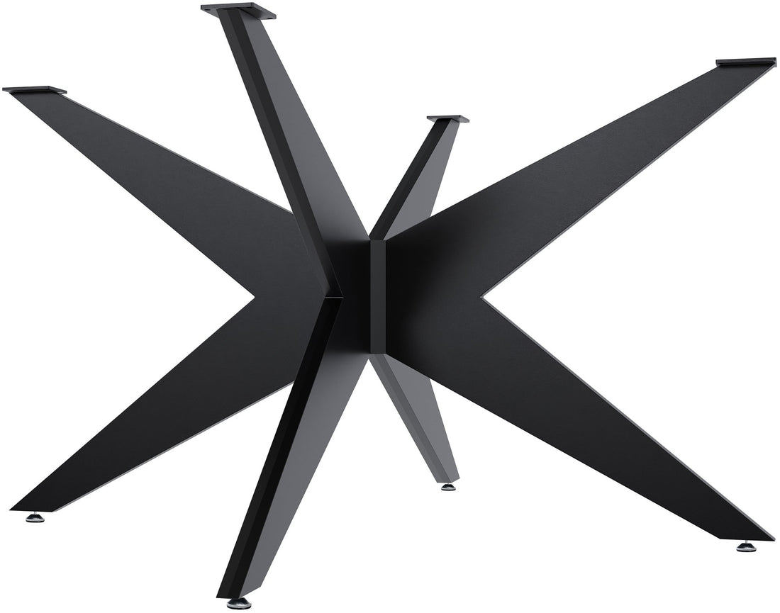 Industriële Tafelpoten - Zwart Staal - Stabiele Basis voor Creatieve Projecten Kleur zwart