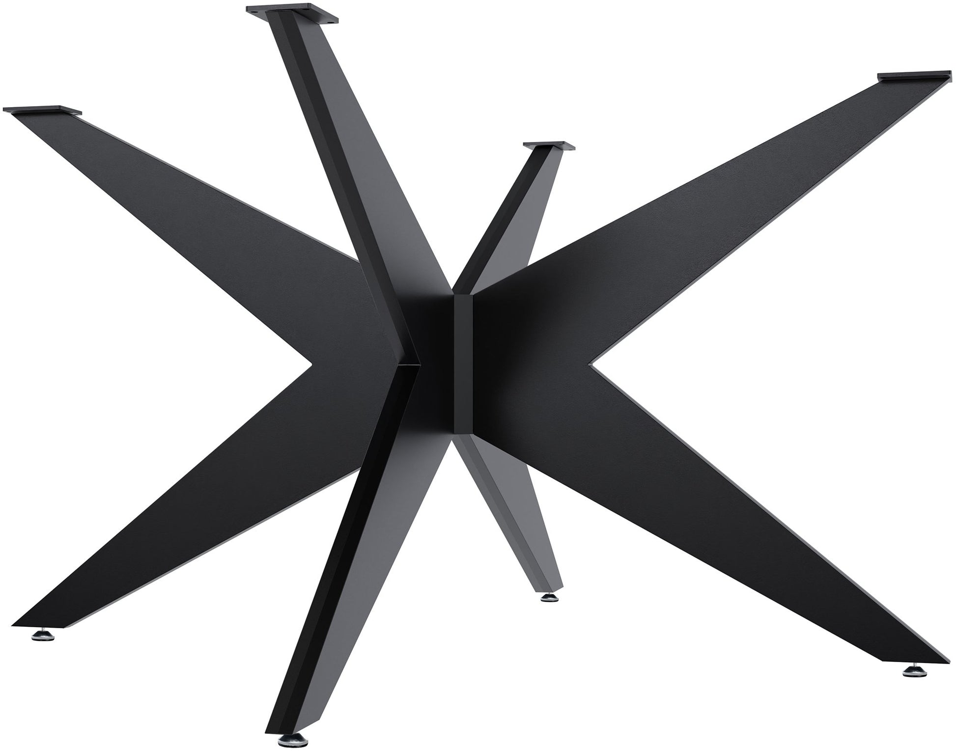 Industriële Tafelpoten - Zwart Staal - Stabiele Basis voor Creatieve Projecten Kleur zwart