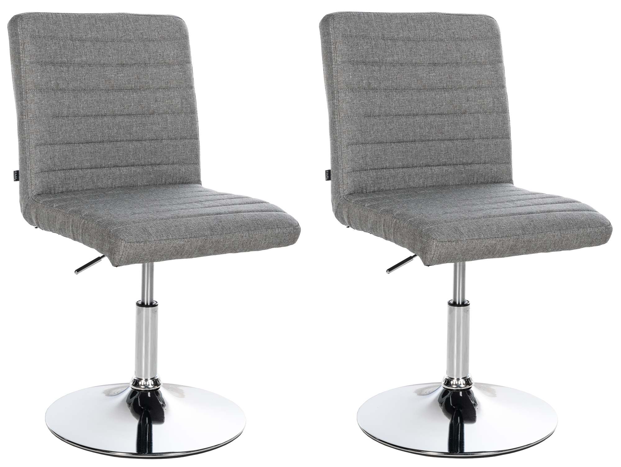 2-delige set Eetkamerstoelen - Draaibare Stoelen - Ergonomisch Design Kleur grijs