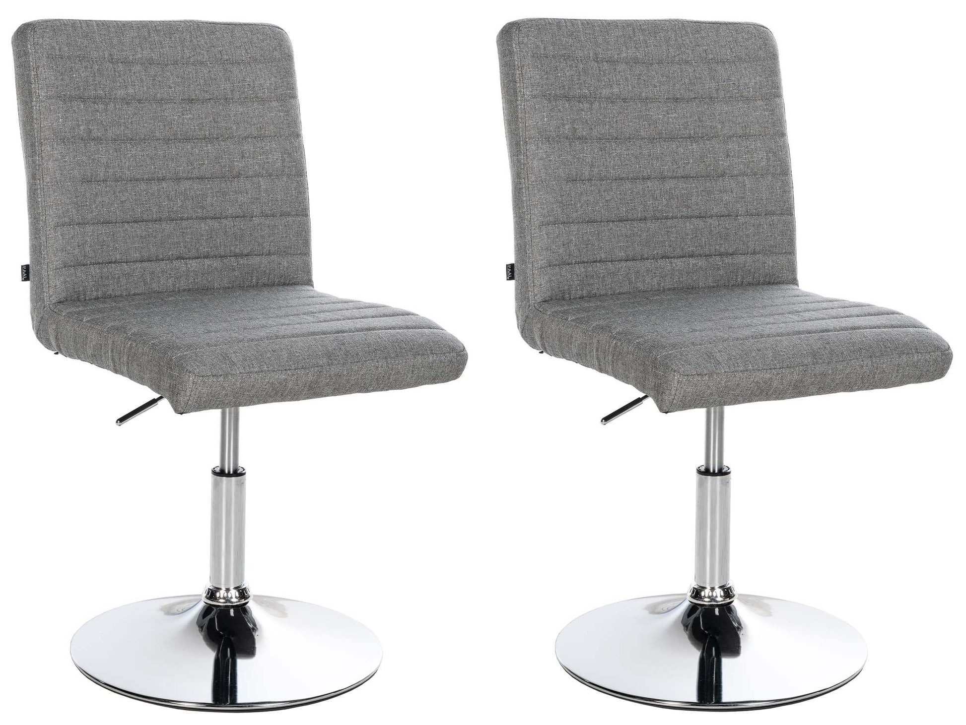 2-delige set Eetkamerstoelen - Draaibare Stoelen - Ergonomisch Design Kleur grijs