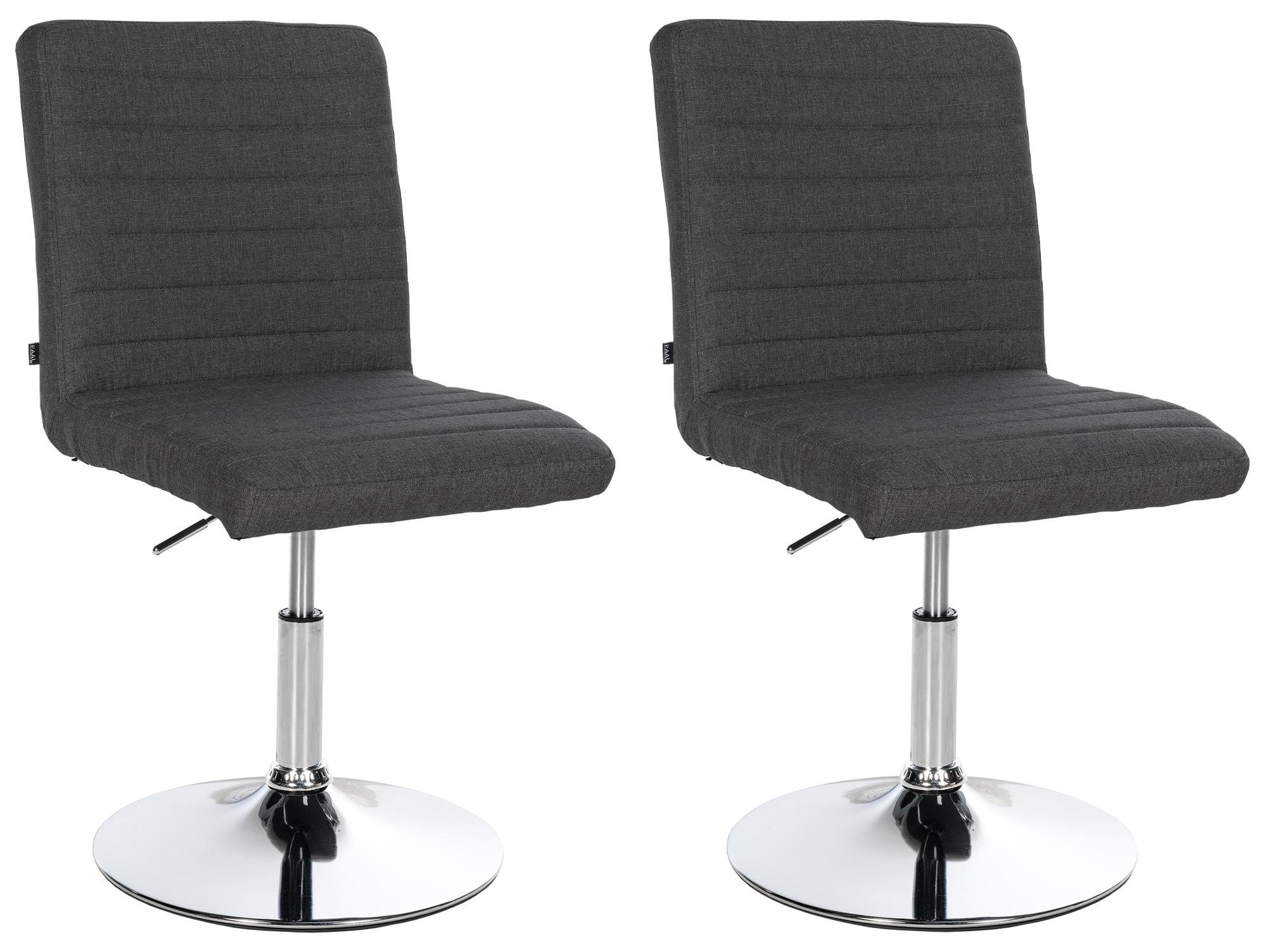 2-delige Set Eetkamerstoelen - Keukenstoelen - Ergonomisch Ontwerp Kleur donkergrijs