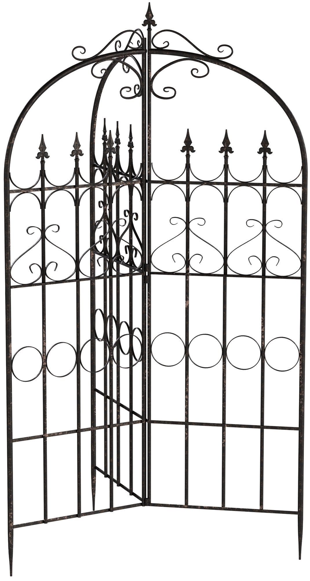 Klimrek, Trellis - Vrijstaand Steeksysteem - Romantische Stijl Kleur bronzen
