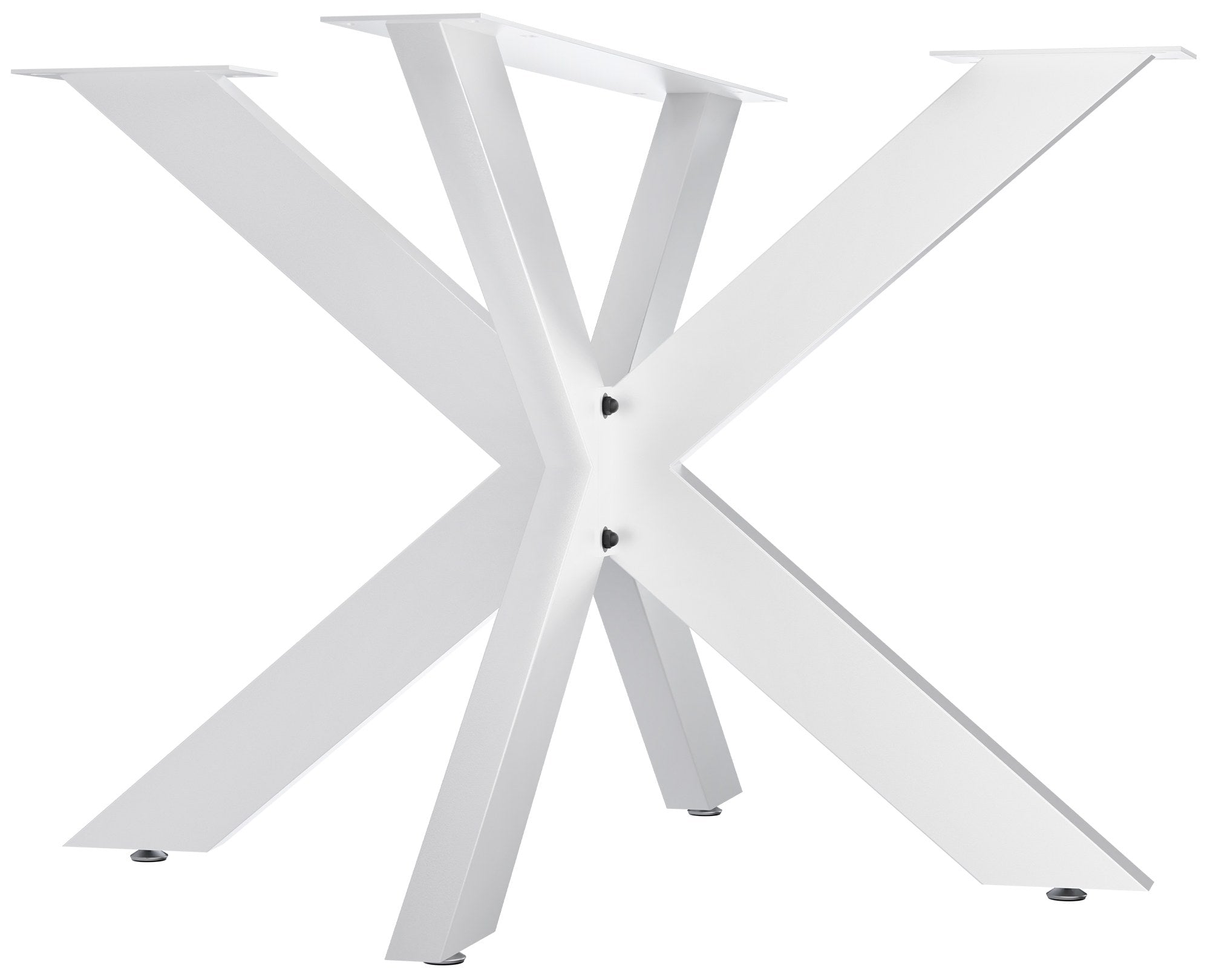 Industriële Tafelpoten - Tafelframe - Hoogwaardig Gepoedercoat Staal, Eenvoudige Montage Kleur wit Maat