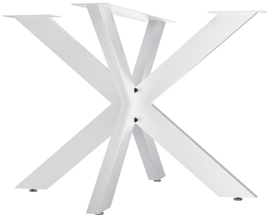 Industriële Tafelpoten - Tafelframe - Hoogwaardig Gepoedercoat Staal, Eenvoudige Montage Kleur wit Maat