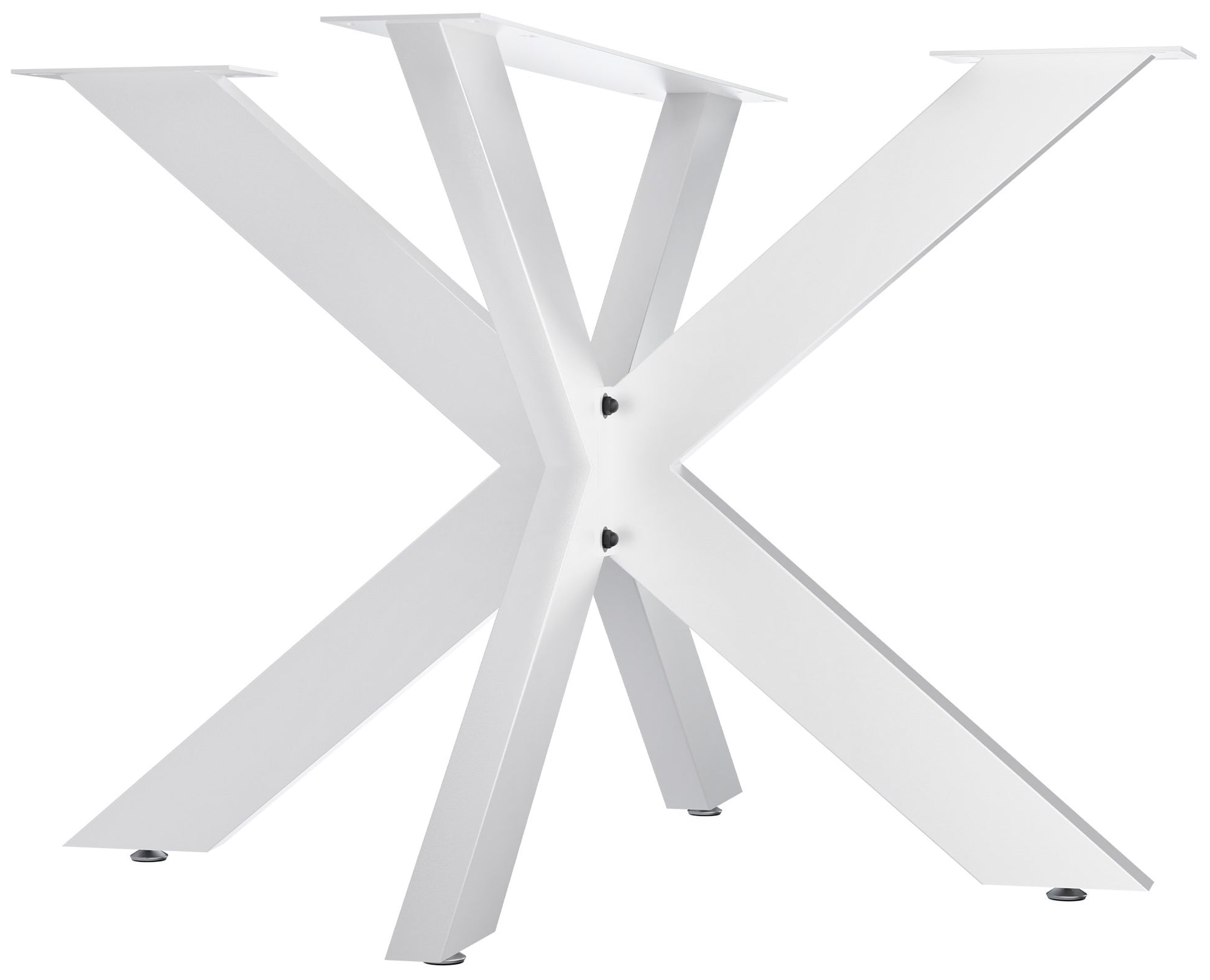 Industriële Tafelpoten - Tafelframe - Hoogwaardig Gepoedercoat Staal, Eenvoudige Montage Kleur wit Maat