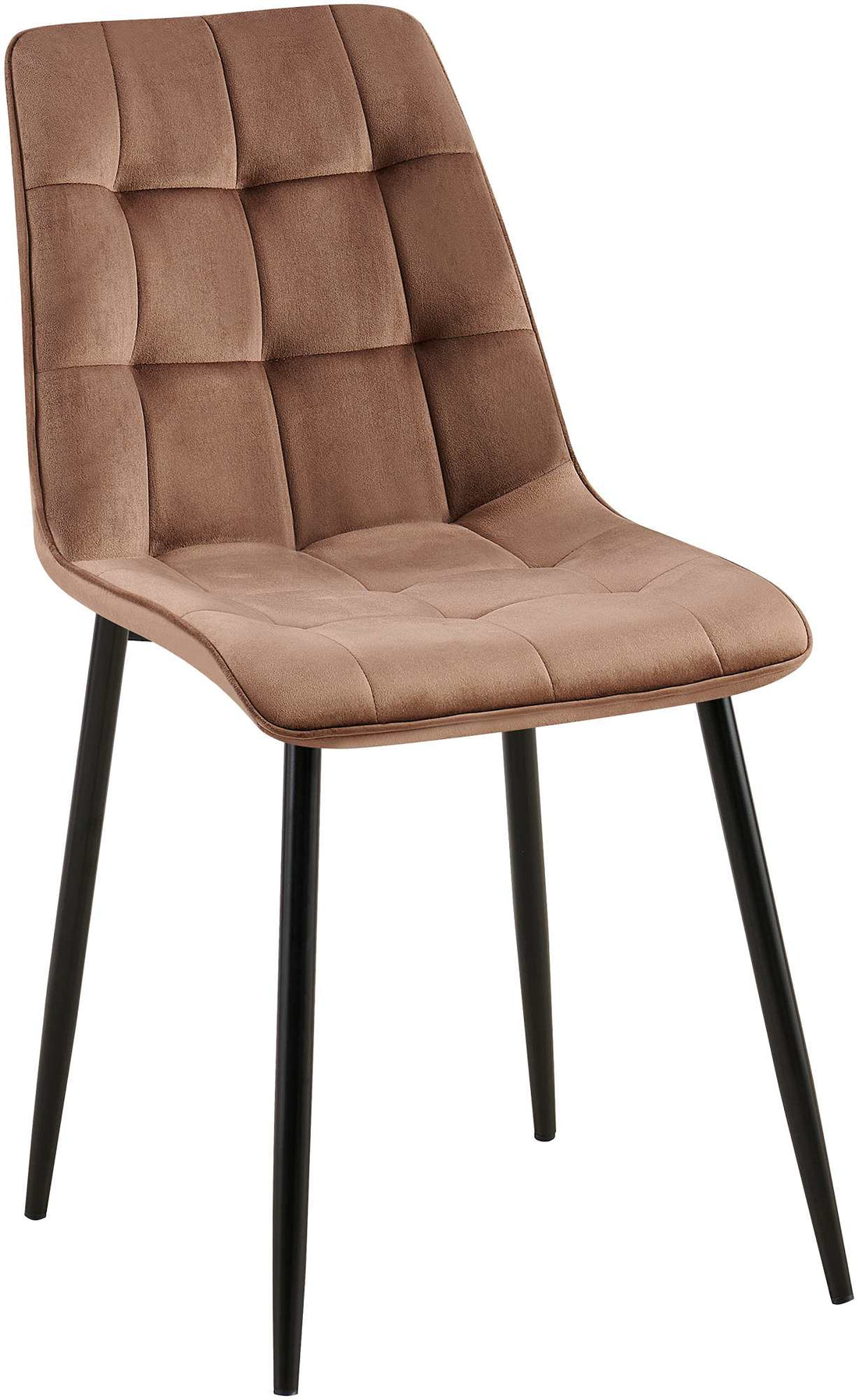 Eetkamerstoel - Velvet Bekleding - Hoog Zitcomfort, Onderhoudsvriendelijk - Fluweel Design Kleur crème Materiaal zacht
