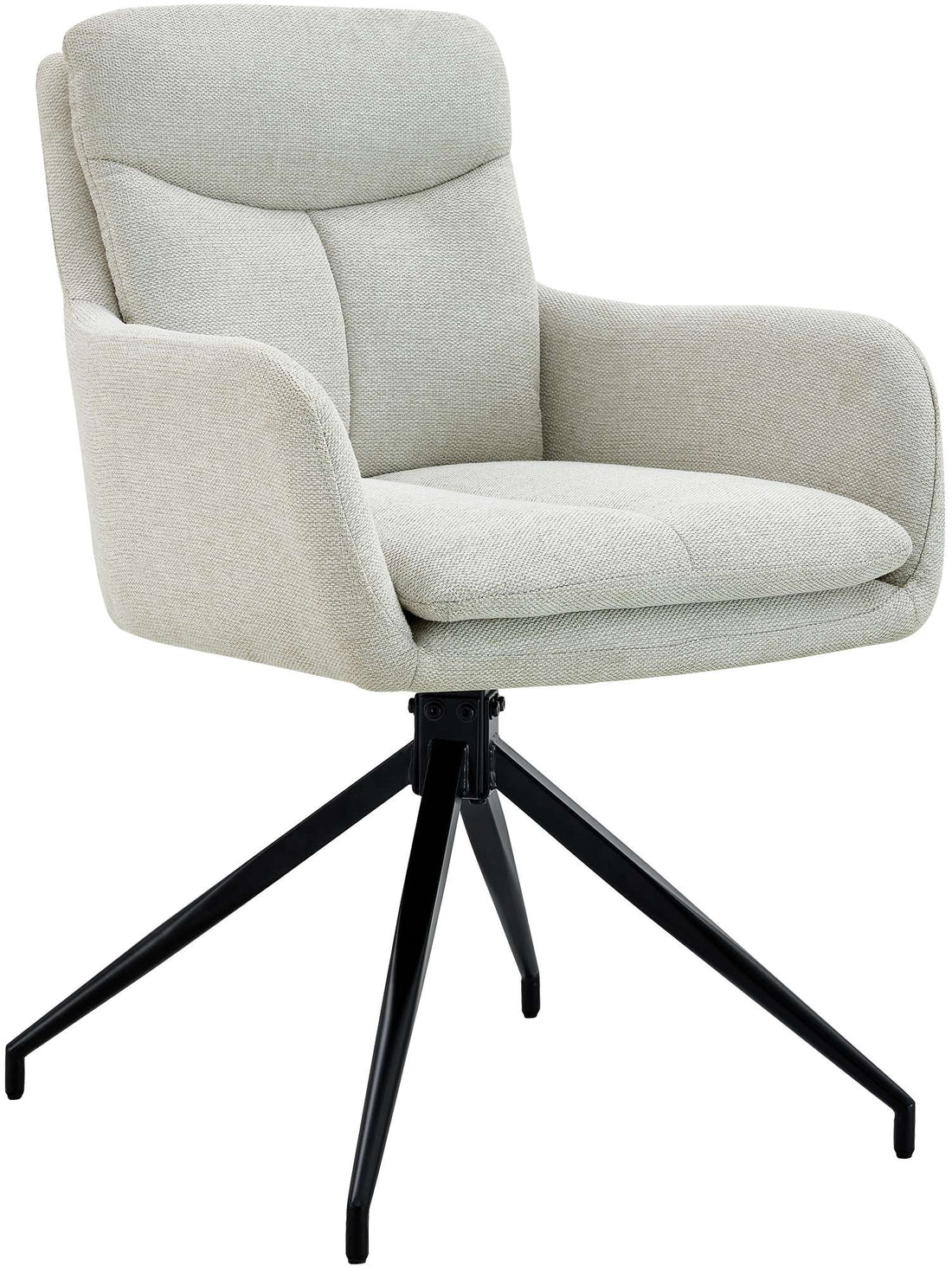 Draaibare Eetkamerstoel - Keukenstoel - Ergonomisch Comfort Kleur crème