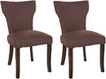 2-delige set Eetkamerstoelen - Keukenstoelen - Uitstekend Zitcomfort Kleur bruin