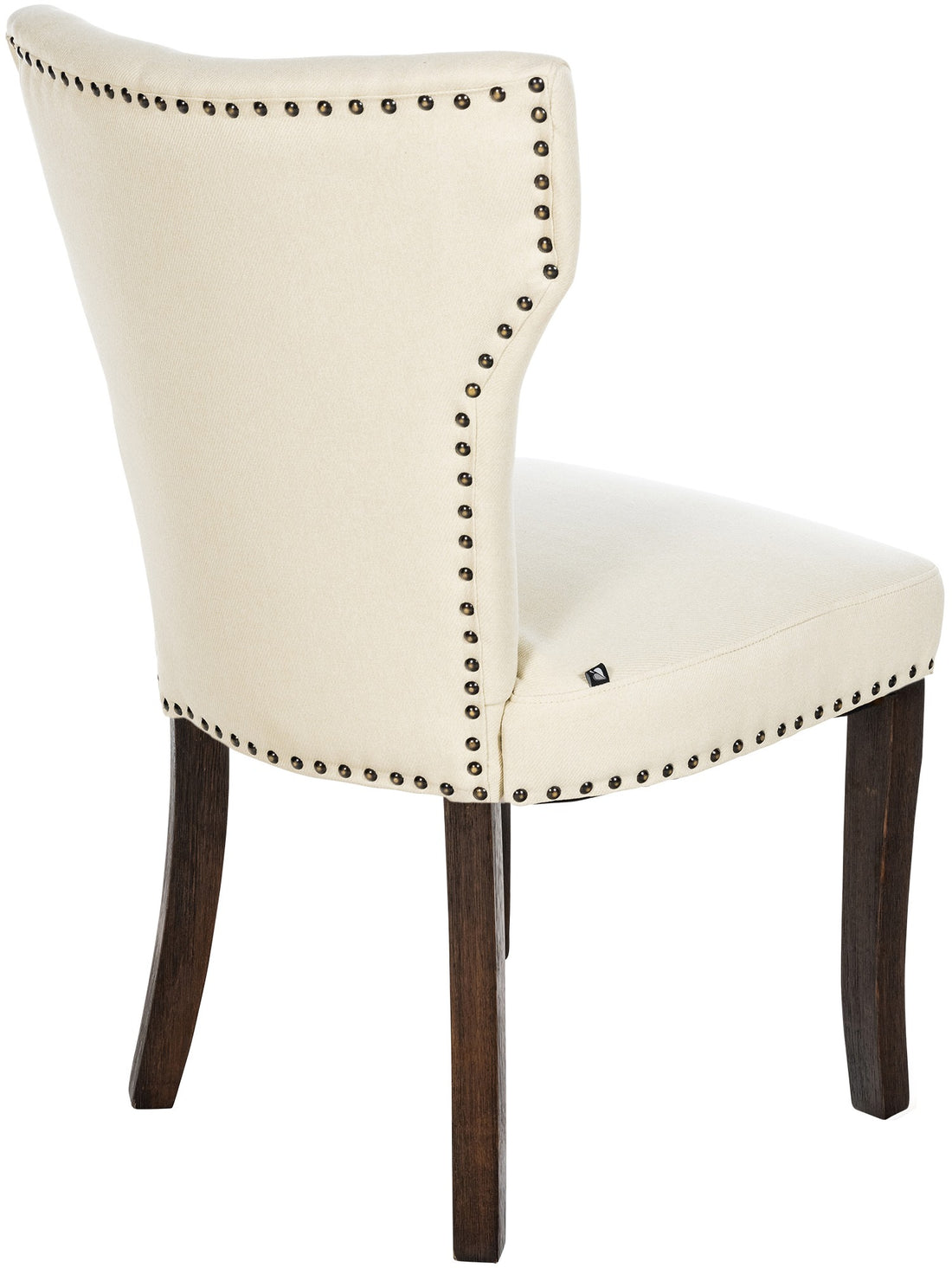 Set van 2 Gestoffeerde Eetkamerstoelen - Keukenstoelen - Hoog Comfort Kleur crème