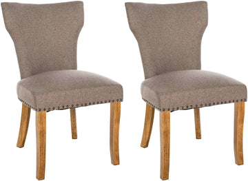 2-delige Eetkamerstoelenset - Keukenstoelen - Uitstekend Zitcomfort Kleur taupe