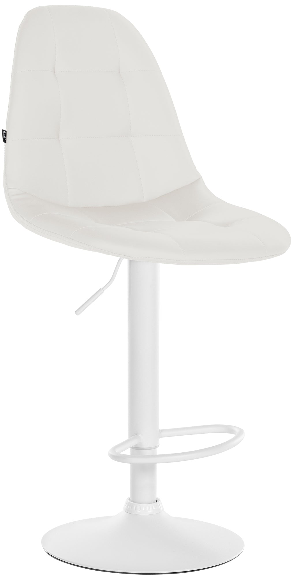 Verstelbare Barkrukken Kunstleer - Stoelen - Hoogte - Zwenkbaar Comfort, Ideaal voor Elke Bar Kleur wit