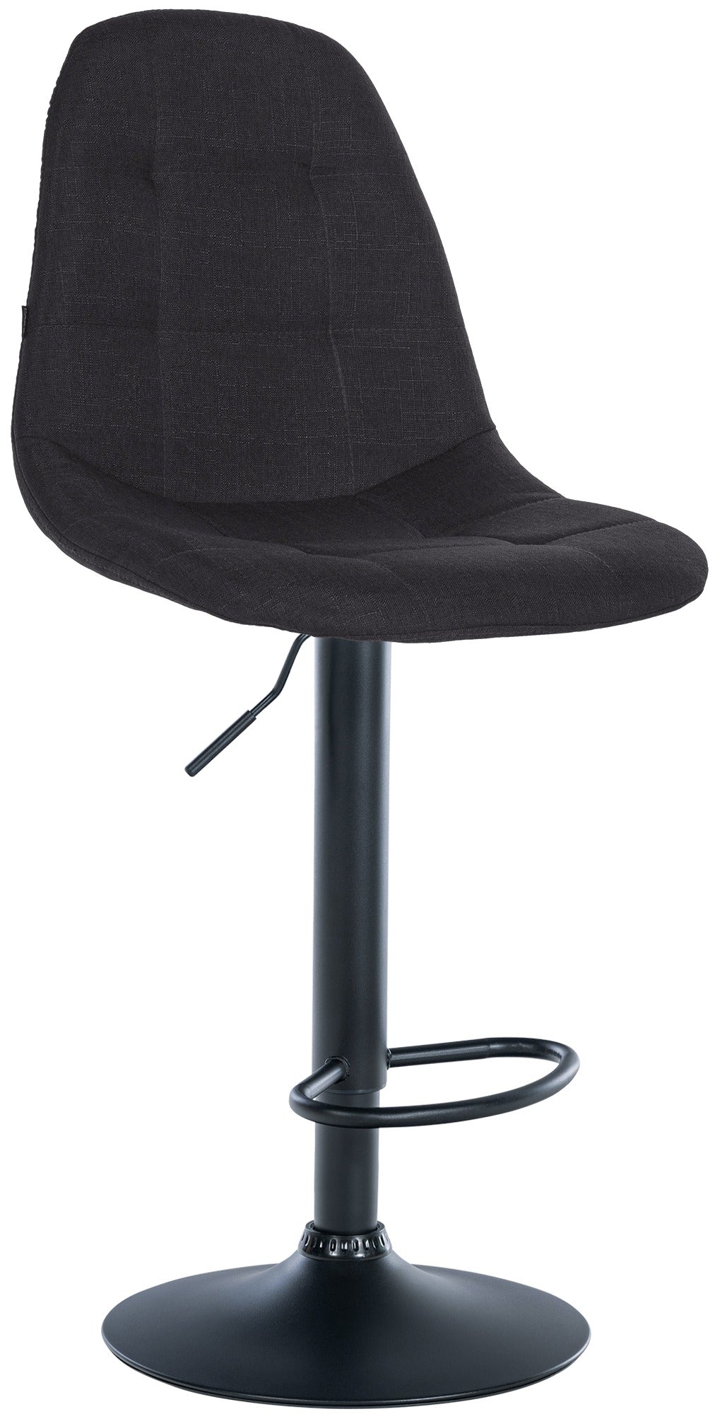 Moderne Barkruk - Hoge Kruk - Duurzame Stoffen Bekleding, Verstelbare Hoogte Kleur zwart
