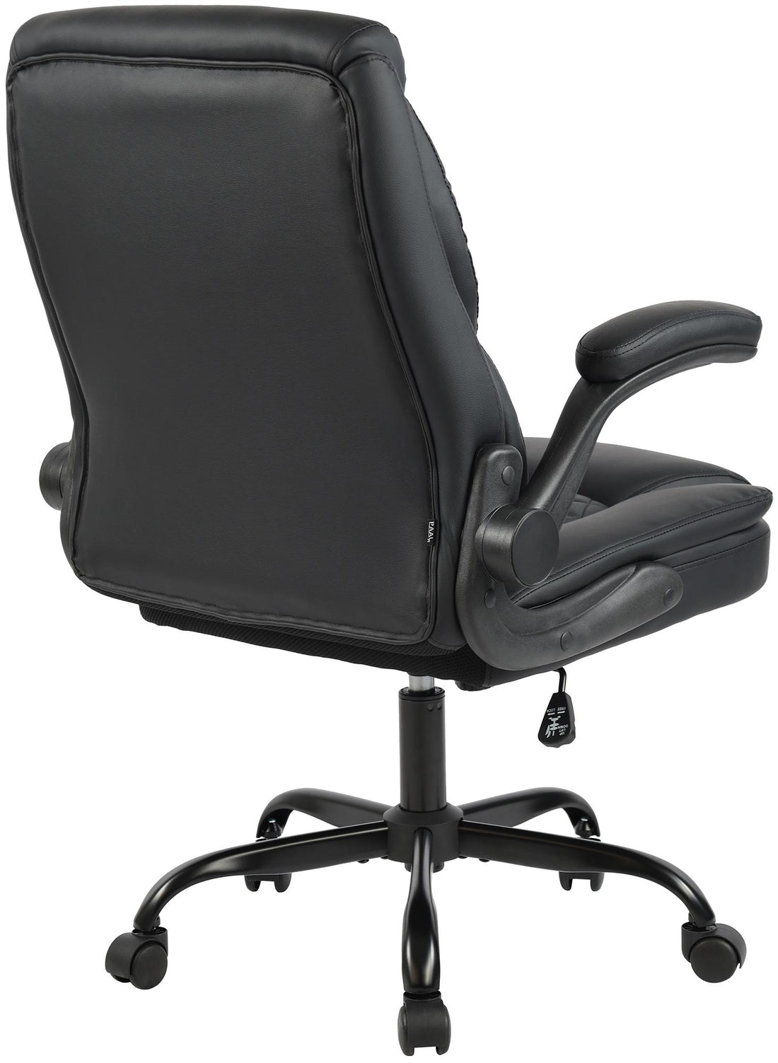 Ergonomische Bureaustoel - Kantoorstoel - Hoog Zitcomfort, Kunstleer - Zwart, Verstelbaar Kleur zwart