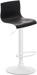Barkruk Modern - Designkruk - Traploos Verstelbaar & Comfortabel Kleur zwart Materiaal onderstel Metaal mat wit
