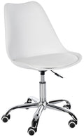 Werkkruk - Draaistoel - Verstelbare Hoogte en Ergonomisch Ontwerp Kleur wit