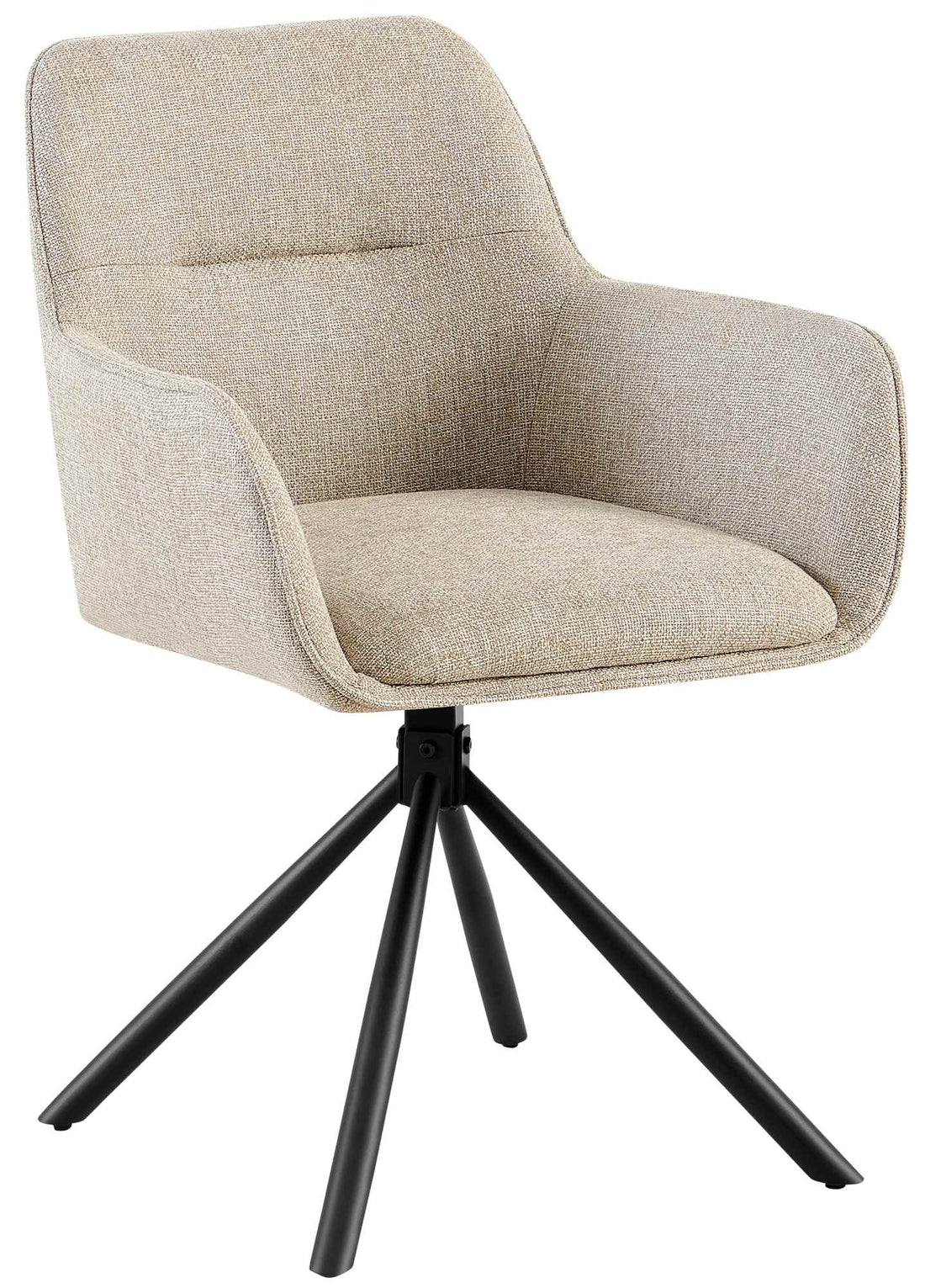 Eetkamerstoel - Dining Chair - 180° Draaibaarheid voor Flexibiliteit Kleur taupe