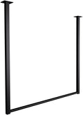 Minimalistische Garderobestang - Kledingrail - Robuust Poedergecoat Staal, 50 kg Draagvermogen Maat 80x80 cm
