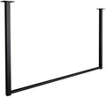Kledingroede, Kapstok - Stevige Opbergruimte - Gepoedercoat Staal, Zwart 100x60 cm Kleur zwart