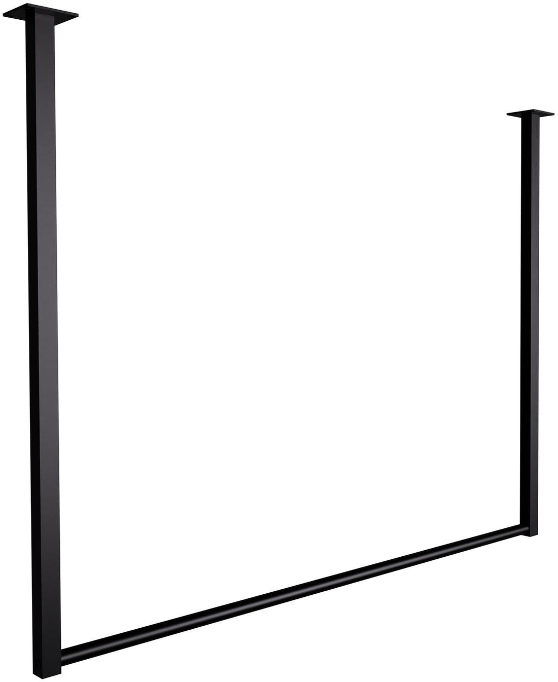 Minimalistische Kledingstang - Minimalistisch Design - Kreukvrije Opbergruimte voor Kleding Kleur zwart