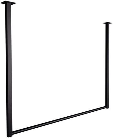 Minimalistische Kledingstang - Minimalistisch Design - Kreukvrije Opbergruimte voor Kleding Kleur zwart