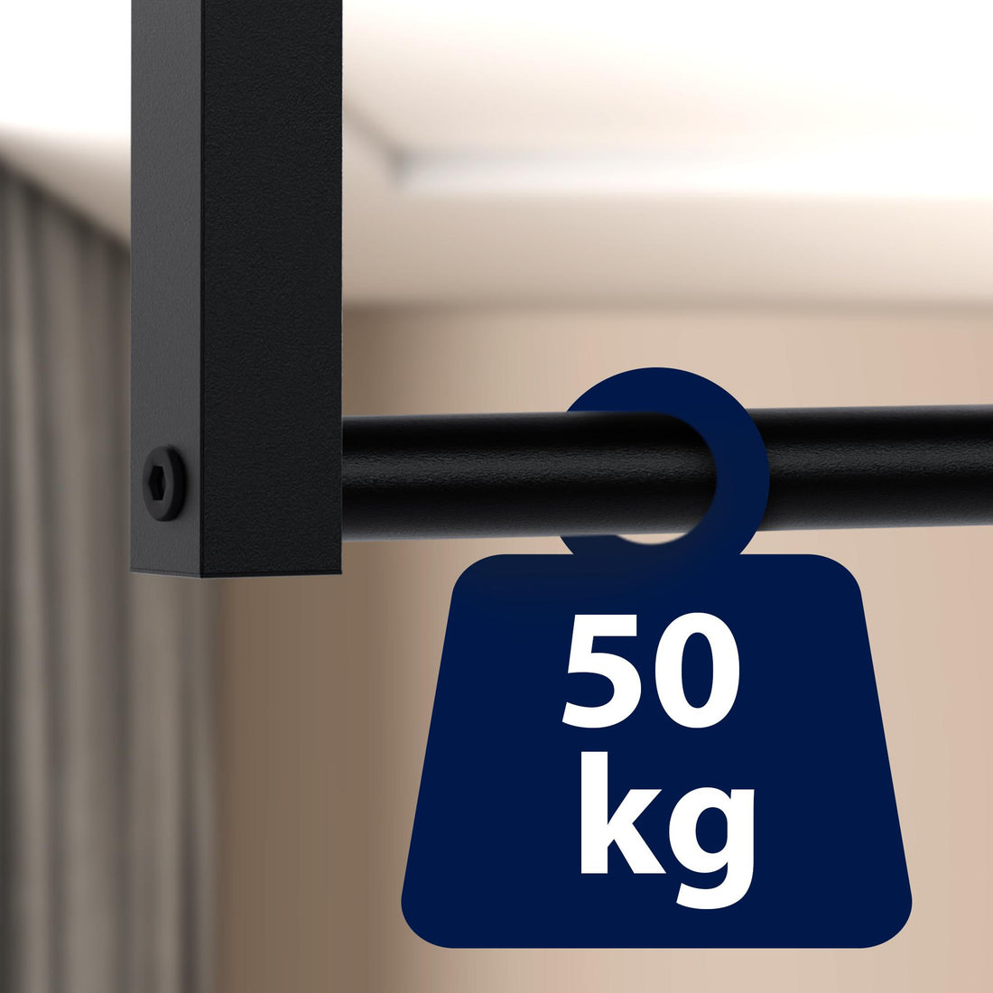 Kledinghanger Stijlvol - Modern Design - Draagt Tot 50 KG Kleur zwart