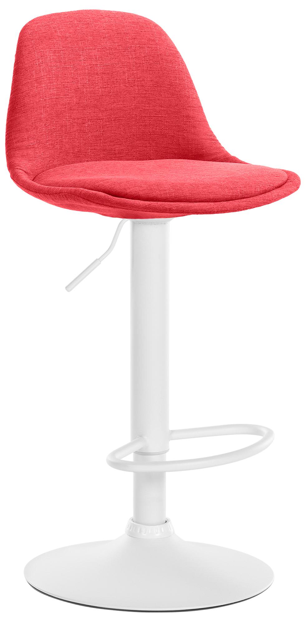 Barkruk - Stijlvolle Hoge Kruk - Verstelbare Hoogte voor Ergonomisch Comfort Kleur rood