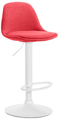 Barkruk - Stijlvolle Hoge Kruk - Verstelbare Hoogte voor Ergonomisch Comfort Kleur rood