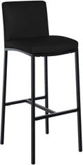 Barstoel, Kruk, Rugleuning Ondersteuning - Modern Comfort in Kunstleer of Stof Kleur zwart Materiaal kunstleer