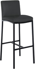 Barstoel, Kruk, Rugleuning Ondersteuning - Modern Comfort in Kunstleer of Stof Kleur donkergrijs Materiaal kunstleer