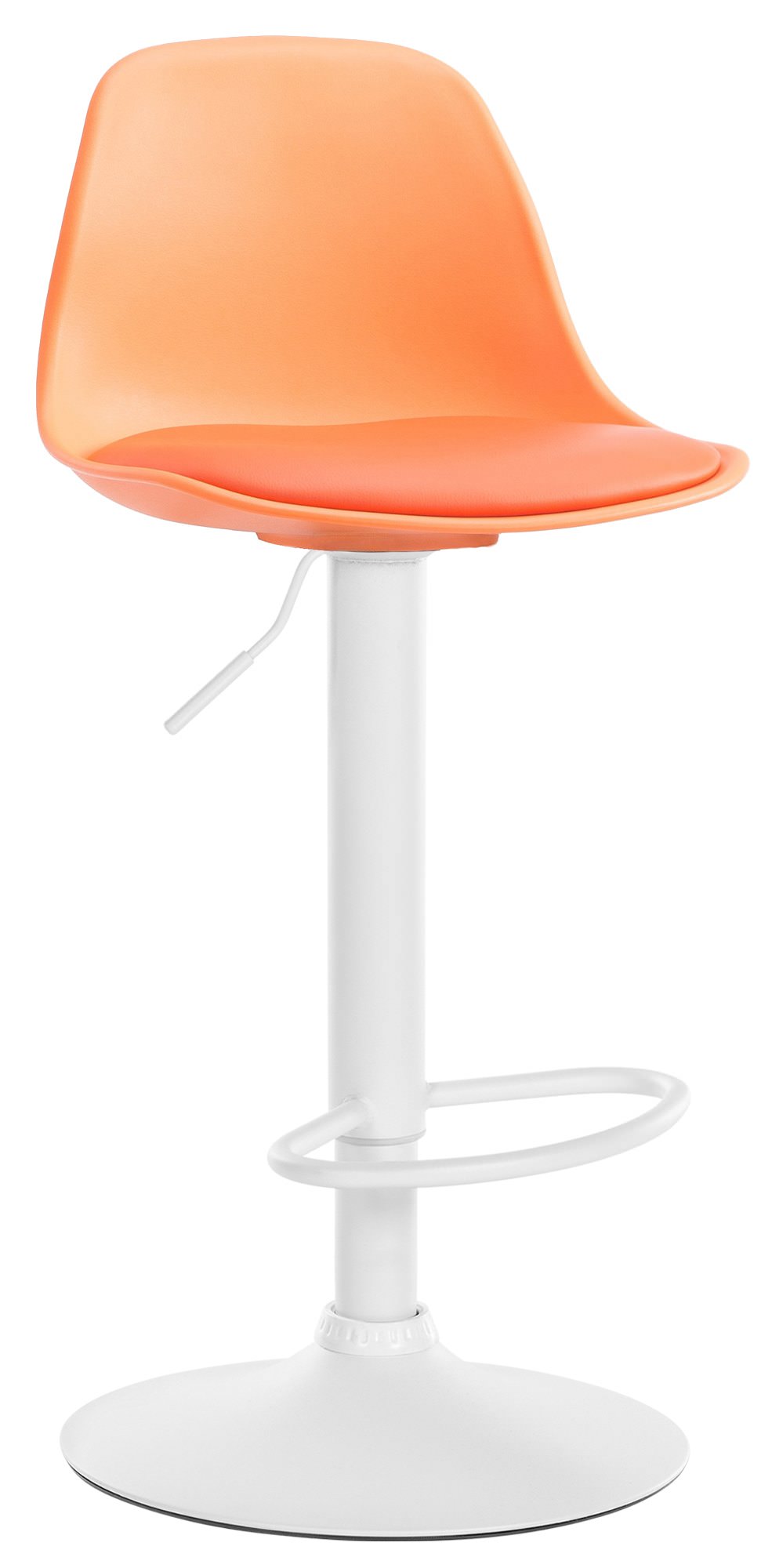 Verstelbare Barkruk - Barstoel - Ergonomisch Design voor Comfort Kleur oranje