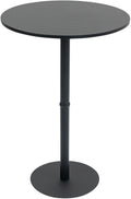 Ronde Statafel - Bistrotafel - Stabiele Metaalconstructie Kleur zwart/zwart Maat